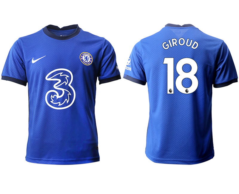 Men 2020-2021 club Chelsea home aaa version #18 blue Soccer Jerseys